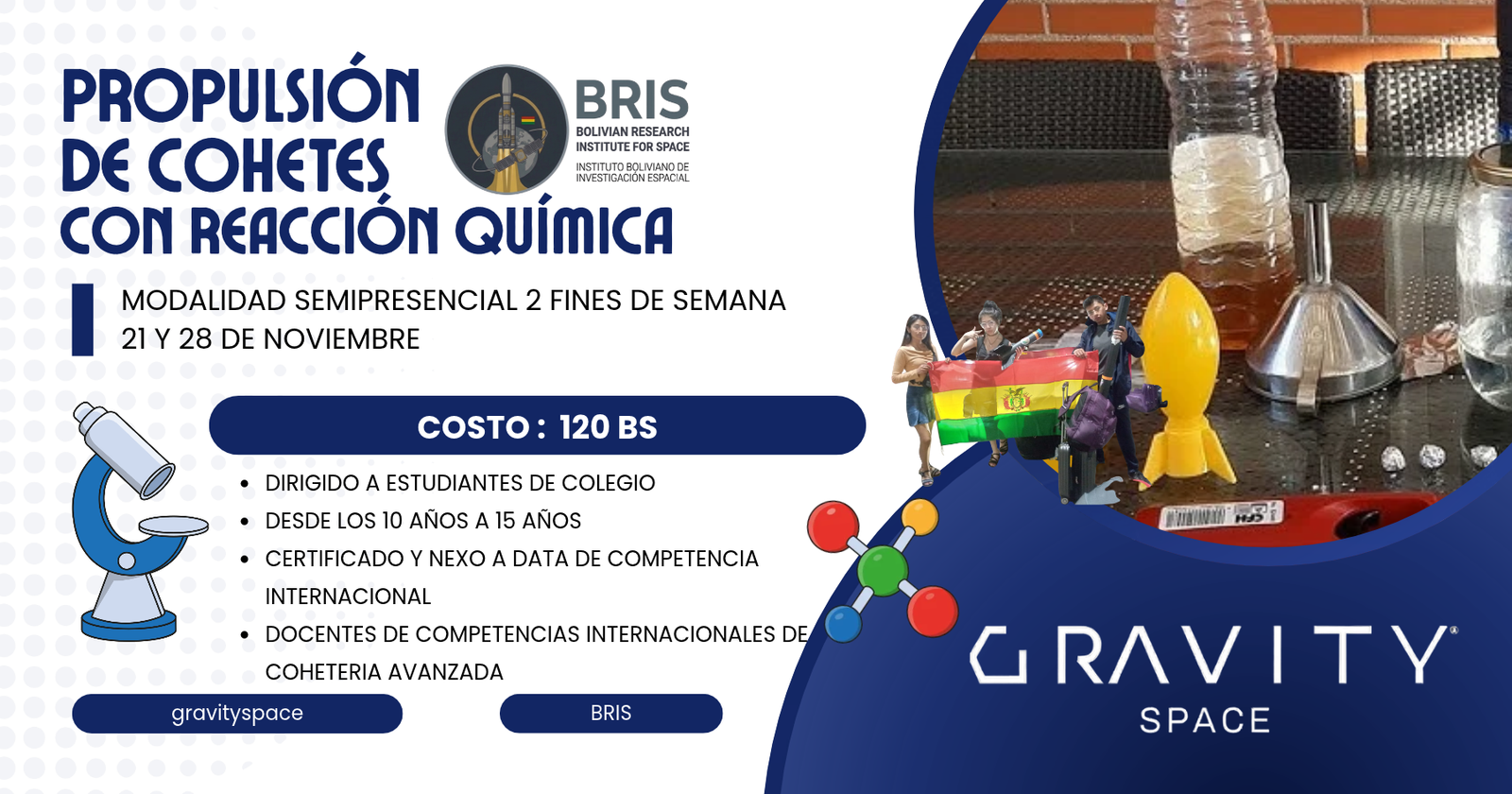 QMC 100 - CURSO DE PROPULSIÓN DE COHETES CON REACCIÓN QUÍMICA — MÓDULO 1